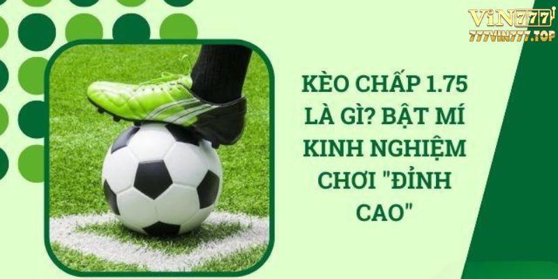 Kèo chấp 1.75 là sao