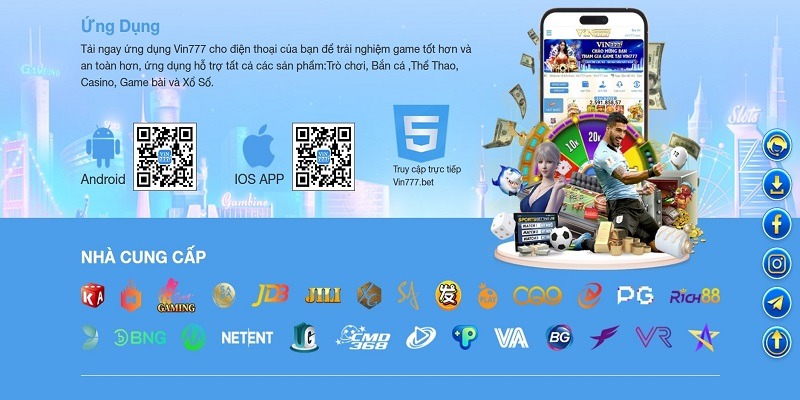 Đơn vị cung cấp game trực tuyến uy tín cho Vin777