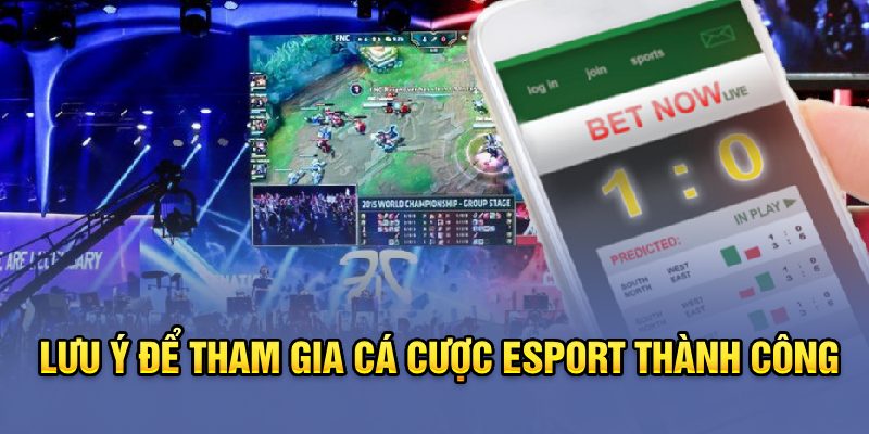 Lưu ý để tham gia cá cược Esport thành công