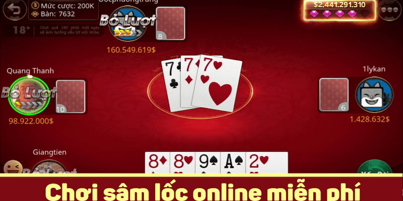 Hướng dẫn luật cơ bản của Sâm Lốc online TP88